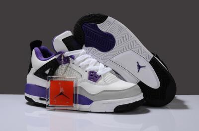 Cheap Air Jordan 4 Leather Women's Shoes wholesale No. 179